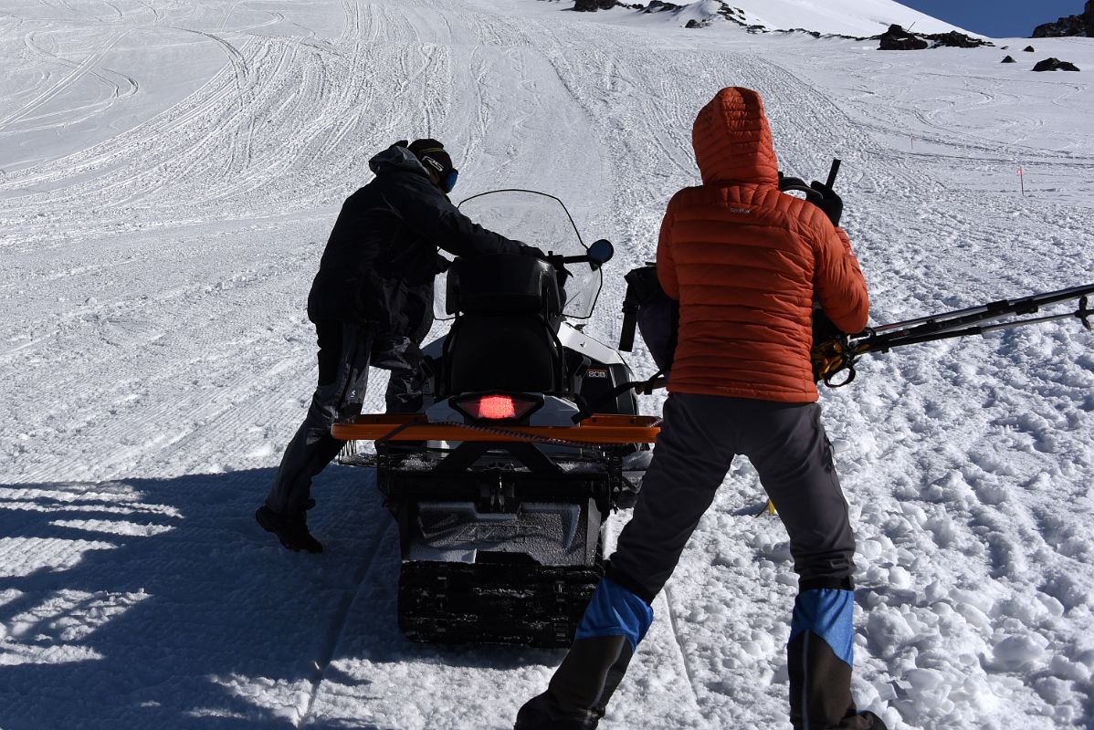 02B You Can Also Take A Ski-Doo To The Start Of The Climb To Pastukhov Rocks On Mount Elbrus Climb